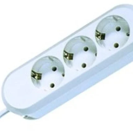 Prelungitor Bachmann SMART 3xCEE7/3, fara intrerupator, lungime cablu 5m, H05VV-F