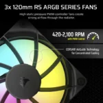 Cooler Procesor CORSAIR NAUTILUS 360 RS ARGB NEGRU - imagine 8