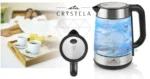 Cana fierbator din sticla ETA Crystela 6153, 1,7 L, 2200 W, iluminare LED albastra - imagine 3