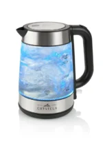 Cana fierbator din sticla ETA Crystela 6153, 1,7 L, 2200 W, iluminare LED albastra - imagine 7