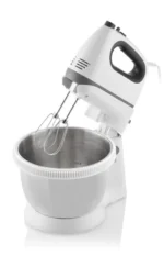 Mixer de mana cu bol ETA Crema II 2052 90000, 400 W, 3.4 L, 5 viteze, functie Turbo, alb - imagine 3