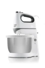 Mixer de mana cu bol ETA Crema II 2052 90000, 400 W, 3.4 L, 5 viteze, functie Turbo, alb - imagine 4