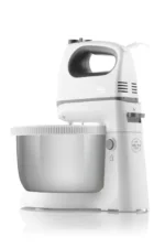 Mixer de mana cu bol ETA Crema II 2052 90000, 400 W, 3.4 L, 5 viteze, functie Turbo, alb - imagine 5