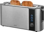 Prajitor de paine ECG ST 10630 inox , 1000 W, 2 felii, 6 niveluri rumenire - imagine 7