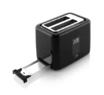 Prajitor de paine ETA Eron 8166 90000, 2 felii, 930 W, 7 niveluri de incalzire, afisaj LED, control tactil, otel inoxidabil, negru - imagine 6
