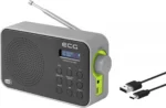 Radio portabil ECG RD 110 DAB cu tuner DAB+ si FM, negru, 1,2 W, memorie 30 de posturi - imagine 10