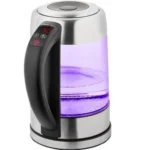 RESIGILAT - Cana fierbator din sticla ECG RK 1777 iluminare colora, 1,7 L, 2200 W, LED - imagine 2