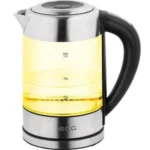 RESIGILAT - Cana fierbator din sticla ECG RK 1777 iluminare colora, 1,7 L, 2200 W, LED - imagine 3