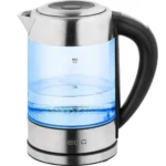 RESIGILAT - Cana fierbator din sticla ECG RK 1777 iluminare colora, 1,7 L, 2200 W, LED - imagine 4