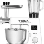 Robot de bucatarie ECG FORZA 5500 Giorno Bianco, 1500 W, 6,5 litri, panou de control tactil, sistem de amestecare planetar