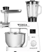 Robot de bucatarie ECG FORZA 5500 Giorno Bianco, 1500 W, 6,5 litri, panou de control tactil, sistem de amestecare planetar