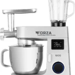 Robot de bucatarie ECG FORZA 7800 Ultimo Argento, 1800 W, 8 litri, LCD, sistem de amestecare planetar