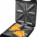 Sandwich maker XXL ECG S 4232 Family Black, 1200 W, 8 sandvisuri triunghiulare simultan