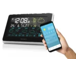Statie meteo GoGEN ME 3565 SMART, senzor extern Wi-Fi, prognoza 5 zile, aplicatie mobila, negru/argintiu - imagine 6