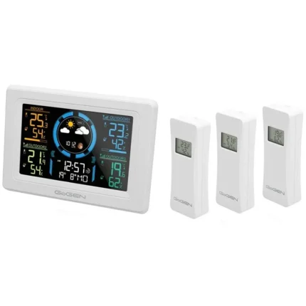 statie meteo interior exterior gogen me 3397 w lcd color 3 senzori10413 | TechPlaza.ro