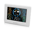 Statie meteo interior-exterior GoGEN ME 3397 W, LCD color, 3 senzori inclusi, ceas cu alarma, alb - imagine 2