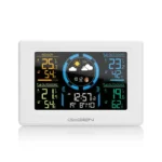 Statie meteo interior-exterior GoGEN ME 3397 W, LCD color, 3 senzori inclusi, ceas cu alarma, alb - imagine 3