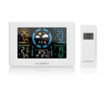 Statie meteo interior-exterior GoGEN ME 3397 W, LCD color, 3 senzori inclusi, ceas cu alarma, alb - imagine 4