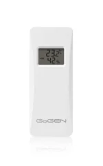 Statie meteo interior-exterior GoGEN ME 3397 W, LCD color, 3 senzori inclusi, ceas cu alarma, alb - imagine 6