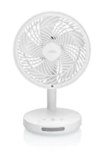 Ventilator de masa fara fir ETA Windy 0607 90000, 16.6 cm, 3 viteze, iluminare LED, alb - imagine 3