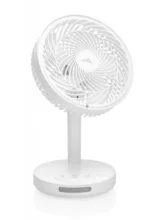 Ventilator de masa fara fir ETA Windy 0607 90000, 16.6 cm, 3 viteze, iluminare LED, alb - imagine 5