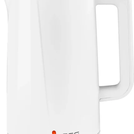 Fierbator electric ECG RK 1702 Safe to Touch White, 1.7 litri, 2200 W, interior din otel inoxidabil, pereti dubli, alb