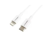 Cablu de incarcare si transfer de date GoGEN, USB-C la Lightning, 2 metri, alb