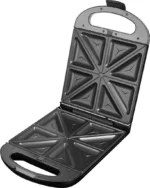 Sandwich maker grill ECG S 4310, 1200 W, 3 tipuri de placi interschimbabile 23 x 23 cm, unghi deschidere 105° - imagine 2