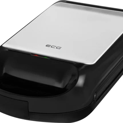 Sandwich maker grill ECG S 4310, 1200 W, 3 tipuri de placi interschimbabile 23 x 23 cm, unghi deschidere 105°