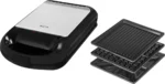 Sandwich maker grill ECG S 4310, 1200 W, 3 tipuri de placi interschimbabile 23 x 23 cm, unghi deschidere 105° - imagine 6