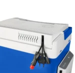 Lada frigorifica auto si camping ZORN Z 26 LNE, 25 litri, alimentare 12V/230V + acumulator extern Li-ion 7.8 Ah, racire-incalzire, alb-albastru - imagine 4