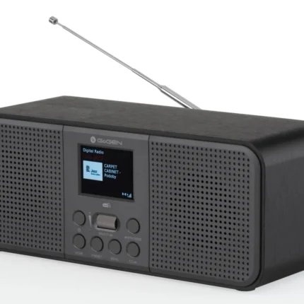 Radio DAB+/FM GoGEN DAB 800 BTC, 2 x 2 W, Bluetooth, LCD color, ceas cu alarma, negru