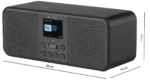 Radio DAB+/FM GoGEN DAB 800 BTC, 2 x 2 W, Bluetooth, LCD color, ceas cu alarma, negru - imagine 7