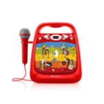 CD player cu Bluetooth si functie karaoke GoGEN DECKO, USB, MP3, Microfon, Rosu - imagine 2