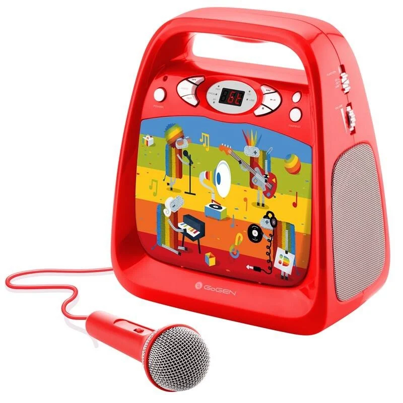 cd-player-cu-bluetooth-si-functie-karaoke-gogen-decko-usb-mp3-microfon14970 CD player cu Bluetooth si functie karaoke GoGEN DECKO, USB, MP3, Microfon, Rosu - imagine 1
