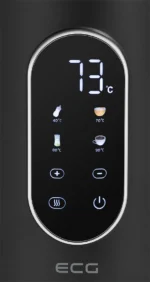 Fierbator electric ECG RK 1799 Smart Black, 1.7 litri, 2200 W, pereti dubli, panou tactil, functii presetate, negru - imagine 3