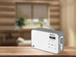 Radio portabil ECG RD 110 DAB cu tuner DAB+ si FM, alb, 1,2 W, memorie 30 de posturi - imagine 5