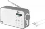 Radio portabil ECG RD 110 DAB cu tuner DAB+ si FM, alb, 1,2 W, memorie 30 de posturi - imagine 11