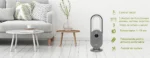 Ventilator modern fara elice ETA Trinity 3607, 45 W, 3 viteze, timer, telecomanda - imagine 8