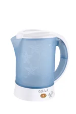 Cana electrica fierbator GALLET BOU518, 0,6 L, 650 W, alb cu albastru - imagine 2