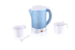 Cana electrica fierbator GALLET BOU518, 0,6 L, 650 W, alb cu albastru - imagine 7