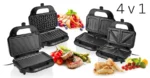 Sandwich-maker 4 in 1, ETA Sorento 3151, 900 W, otel inoxidabil, 4 tipuri de placi detasabile - imagine 3