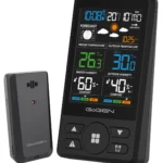 Statie meteo cu prognoza animata GoGEN ME 1250B, LCD color, senzor extern fara fir, negru