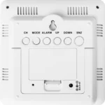 Statie meteo interior-exterior ECG MS 300 White, senzor extern fara fir, LCD color, ceas, alarma - imagine 8