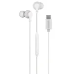 Casti GoGEN ECC 10W, In-Ear, USB‑C, microfon, control volum, sunet clar si confort maxim, alb