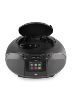 Radio cu CD JVC RD-E664B-DAB, 2x2.5W RMS, Bluetooth, USB, afisaj LCD, ceas, telecomanda, negru - imagine 7
