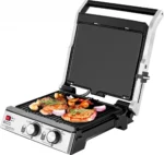 Grill si Vafe ECG KG 2033 DUO, 2000 W, 2 termostate independente - imagine 6