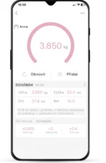 Cantar electronic pentru bebelusi ETA MIMI 7306 90000, 20 Kg, TARA, aplicatie mobila AiLink, alb - imagine 2