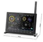 Statie meteo profesionala GoGEN ME 9900, afisaj color, aplicatie SMART, senzori de ploaie, temperatura, vant si umiditate, negru - imagine 4