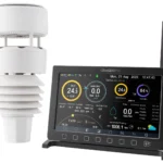 Statie meteo profesionala GoGEN ME 9900, afisaj color, aplicatie SMART, senzori de ploaie, temperatura, vant si umiditate, negru